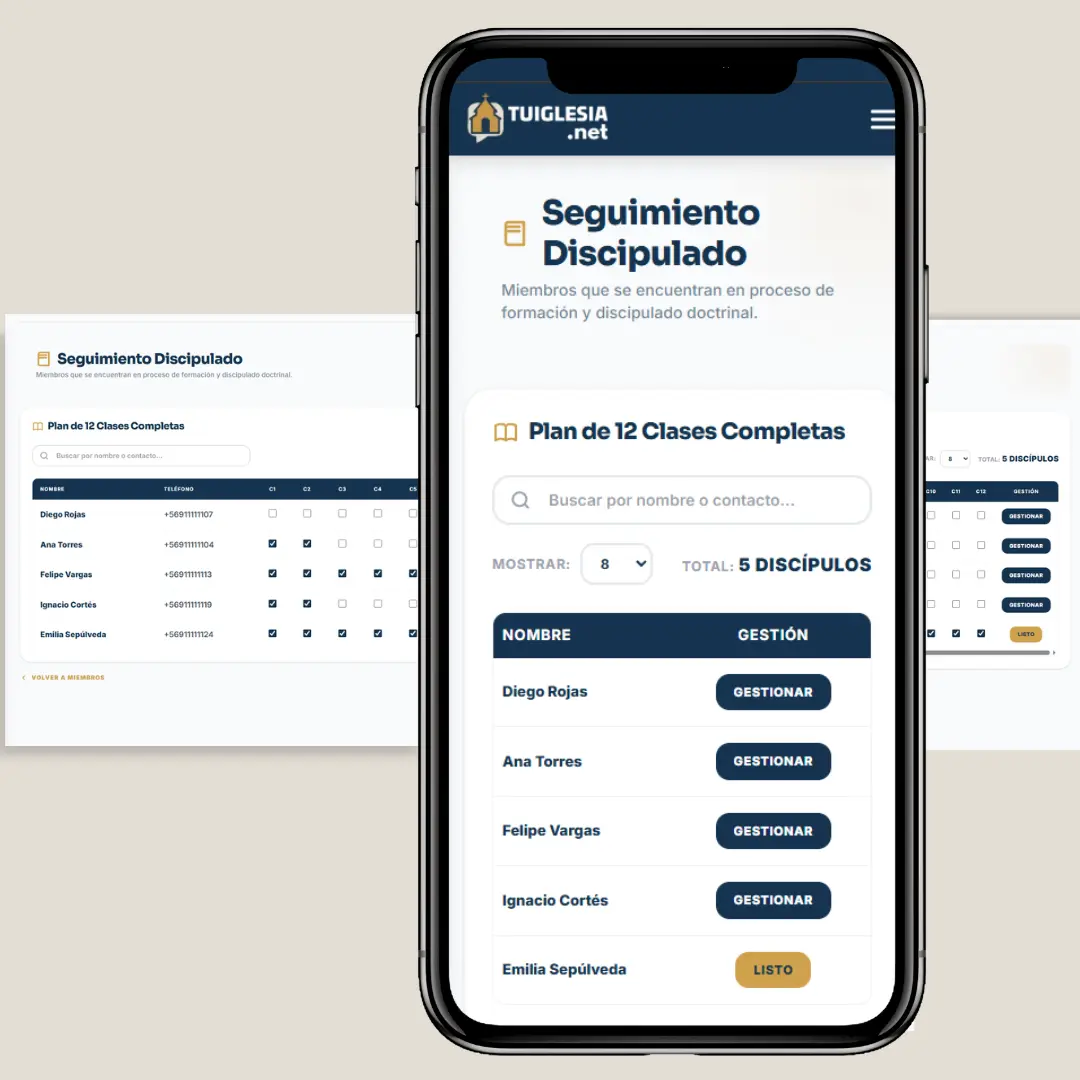 Seguimiento de Discipulado TuIglesia.net
